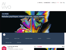 Tablet Screenshot of invivomagazine.com